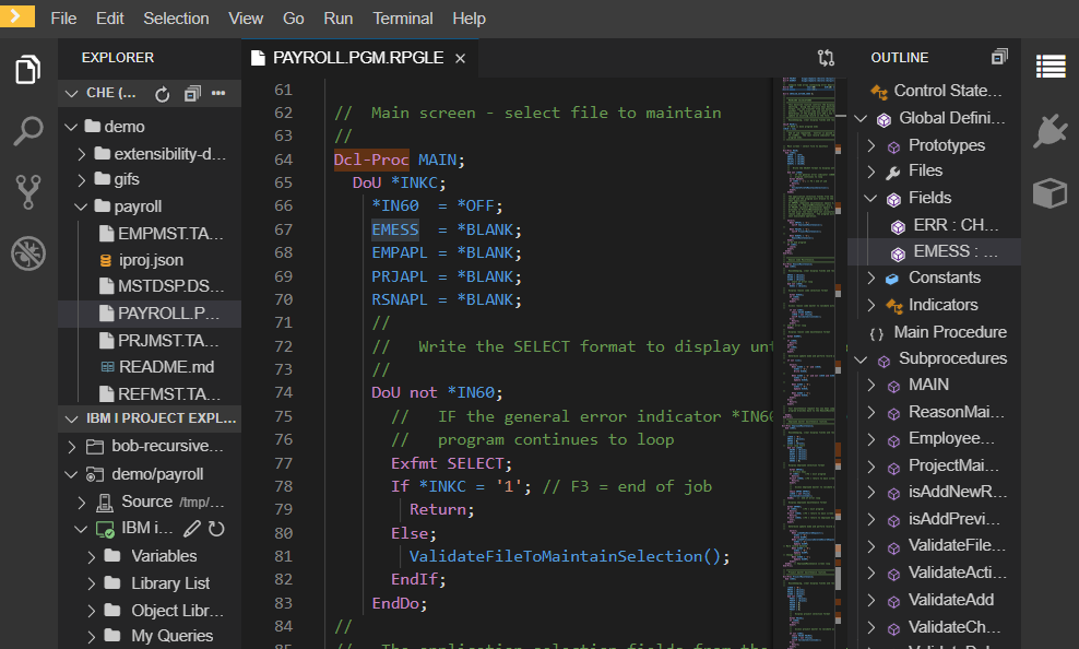 RPG-code-editing